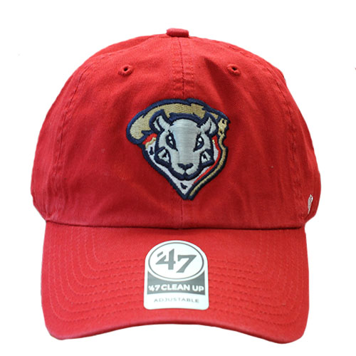 Pizza Rats Red 47 Hat Front.jpg